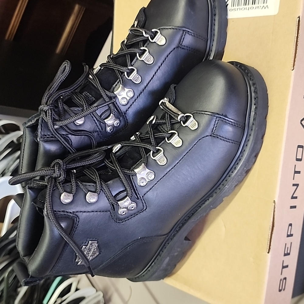 Harley-Davidson Dipstick 6" Steel Toe Black Boots